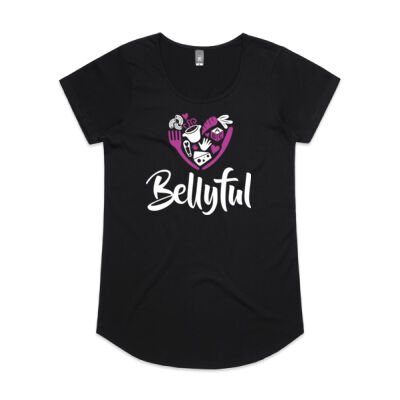 Women's black tee - Mali style Thumbnail
