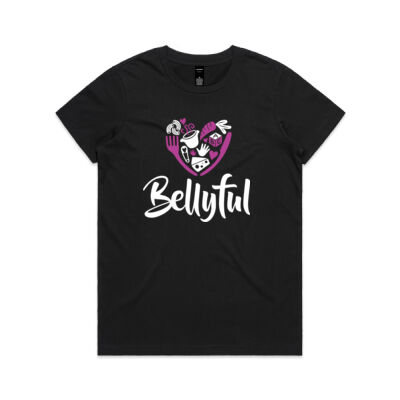 Women's black tee - Maple style Thumbnail